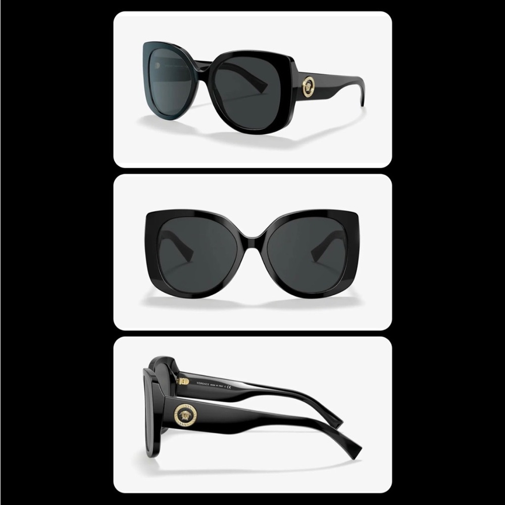 Versace MEDUSA ICON VE 4387
Black/Grey (GB1/87) Sunglasses 🖤✨